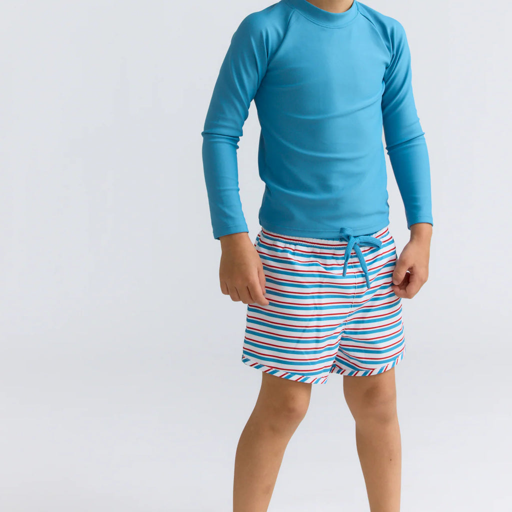 MINNOW~ Boys jetty stripe boardie