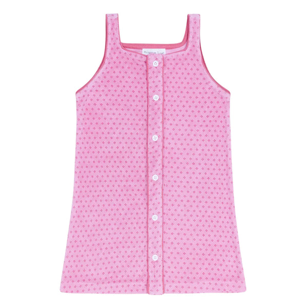 MINNOW~ Blush dot French Terry button front