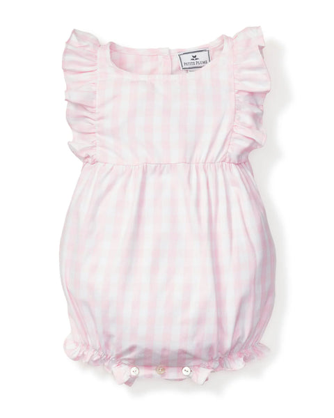PETITE PLUME~ Baby twill ruffled romper