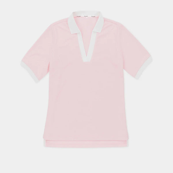 TILLEY~ Terry contrast polo top