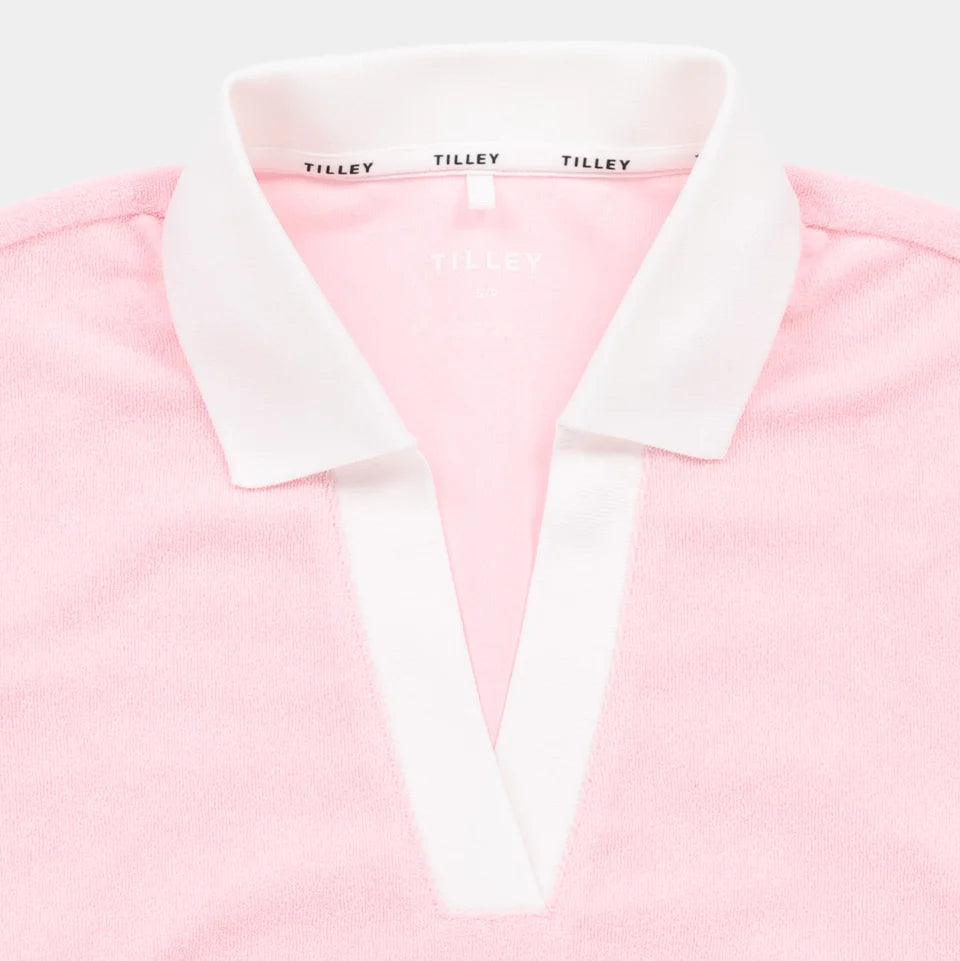 TILLEY~ Terry contrast polo top