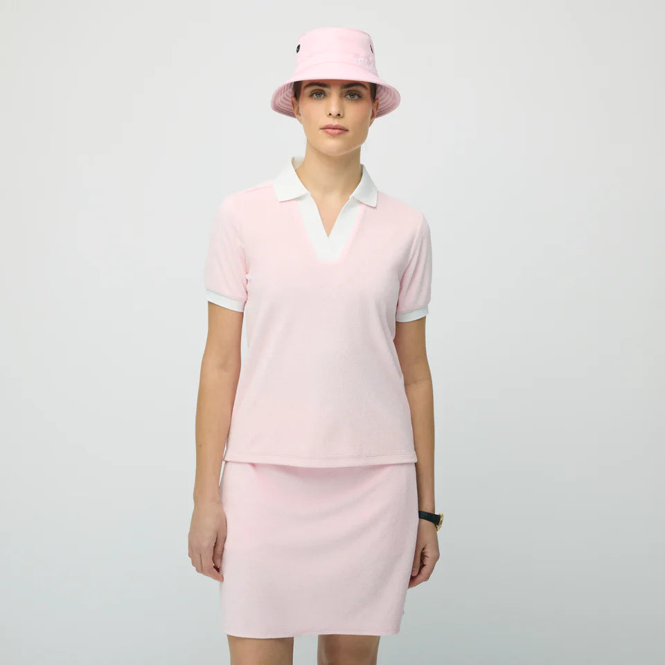 TILLEY~ Terry contrast polo top