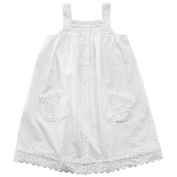 POWELL CRAFT~ button front dress w pockets
