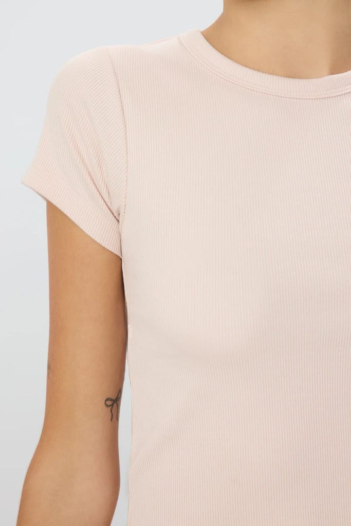 ETERNE~ Short sleeve baby tee ribbed 002