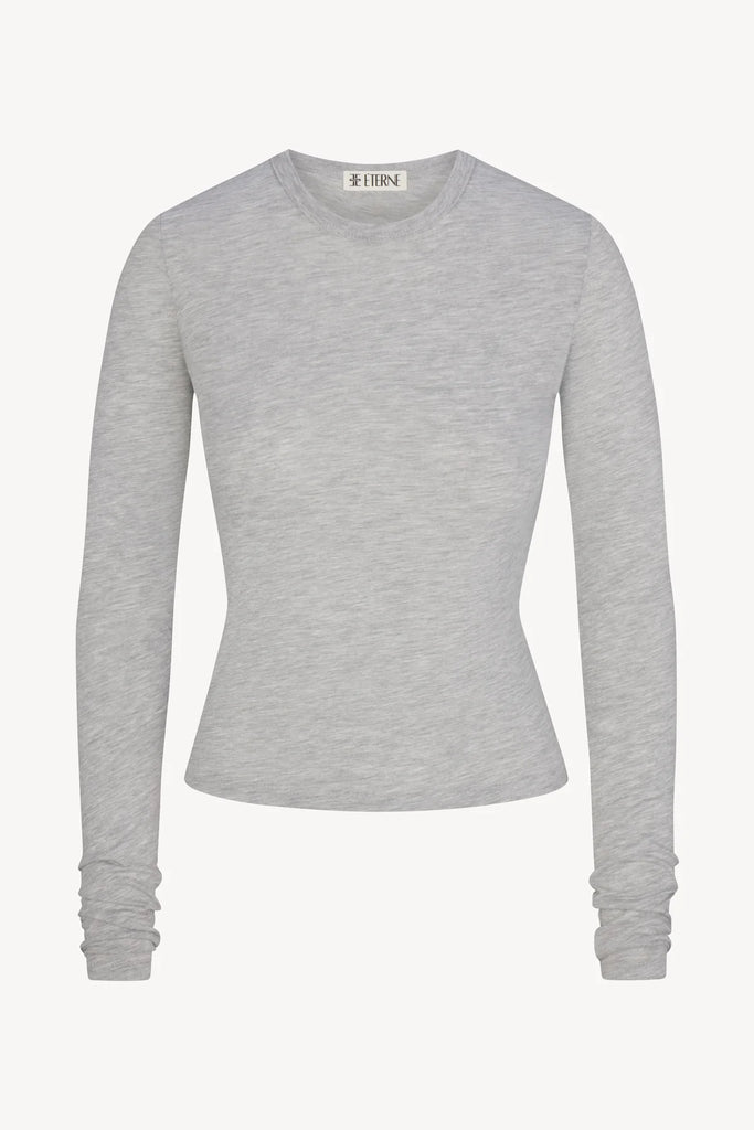 ETERNE~Fitted crewneck long sleeve t-shirt 363-03