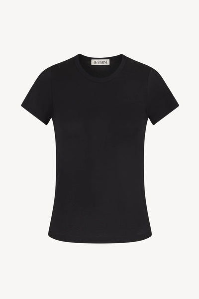 ETERNE~ Fitted crewneck short sleeve cotton modal T-Shirt 364-03