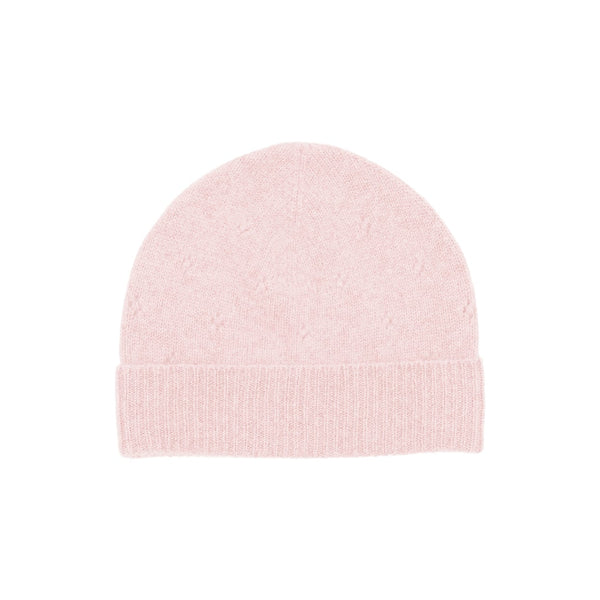 MILLEDEUX~ Cashmere Pointelle beanie hat