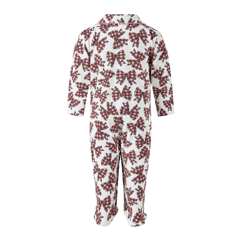 RACHEL RILEY~ Tartan bow /Gingerbread babygro