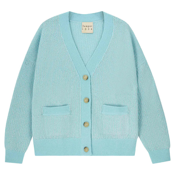 JUMPER1234~ Lurex birdseye cardigan