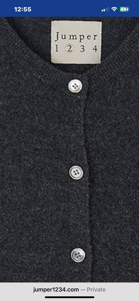 JUMPER1234~ Heavy crew cardigan