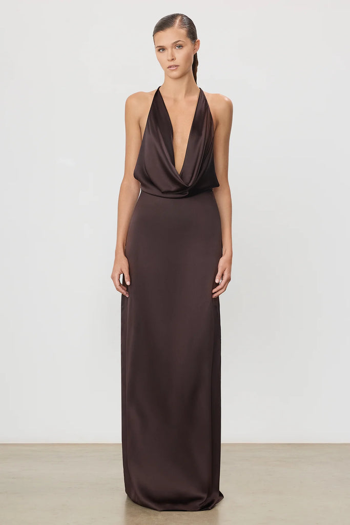 ETERNE~ Carla silk maxi dress