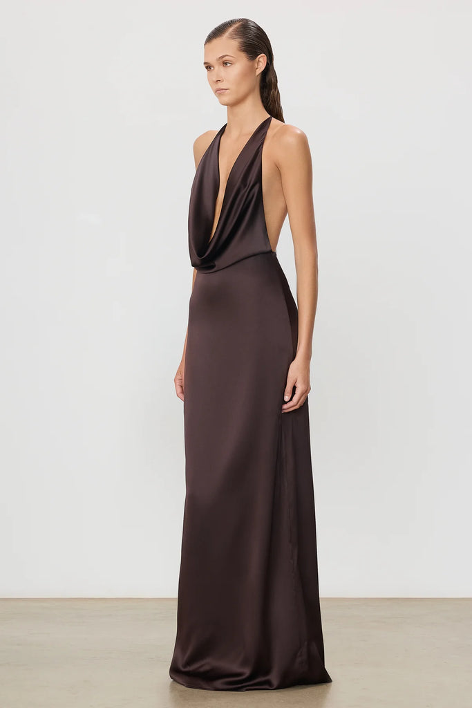 ETERNE~ Carla silk maxi dress