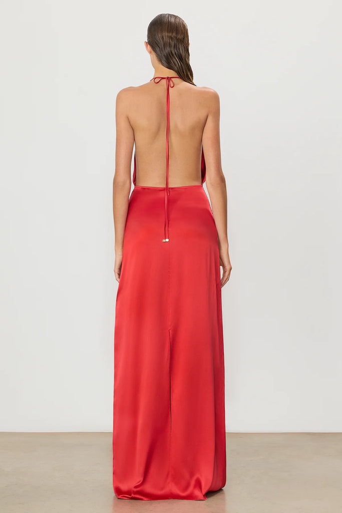 ETERNE~ Carla silk maxi dress