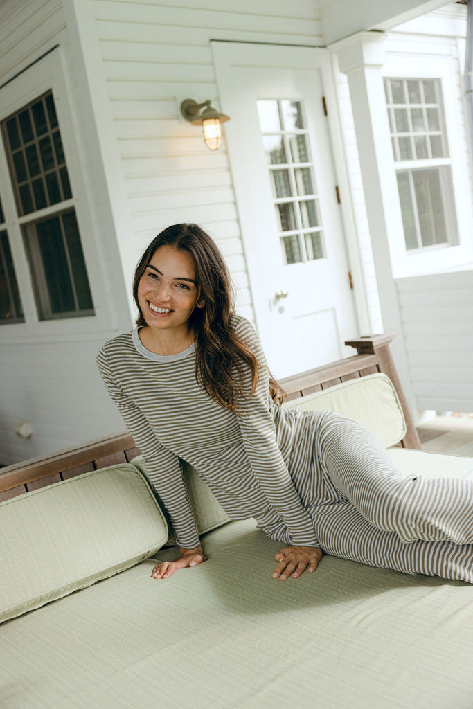 Sailor Stripe Loden/Heather Grey - Lookbook