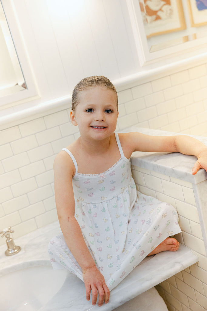 Girls Lee Classic Babydoll Gown - Girl Duckie Print