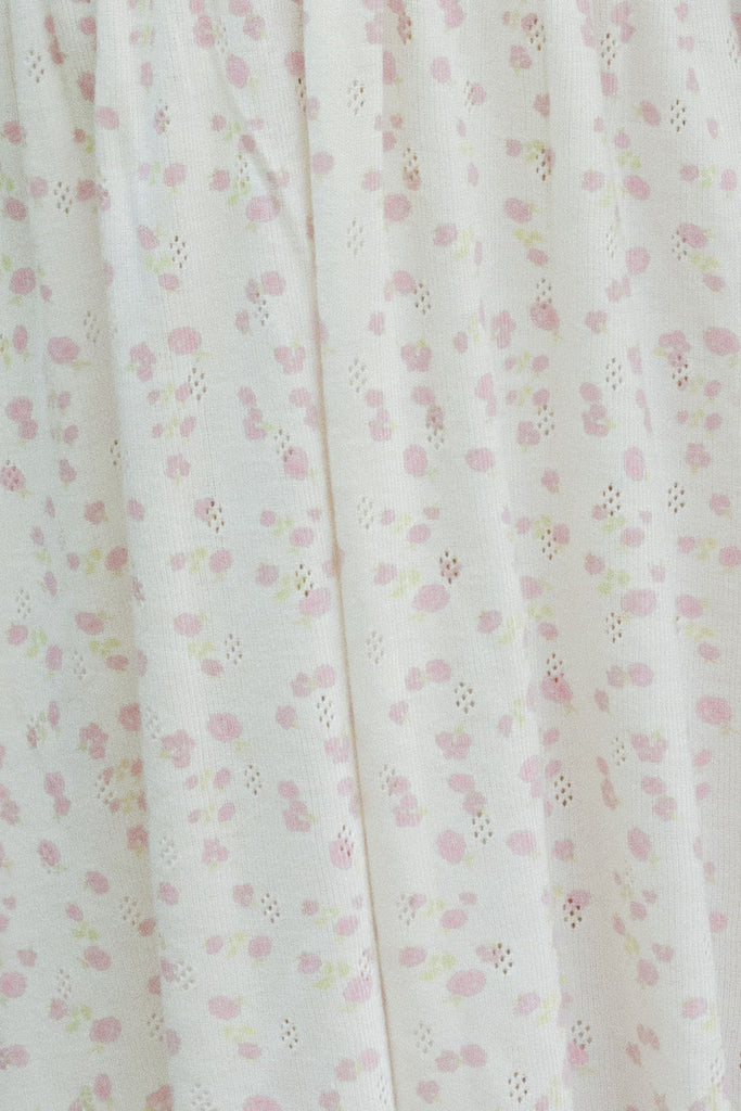 Girls Lee Classic Babydoll Gown - Pink Garden Pointelle