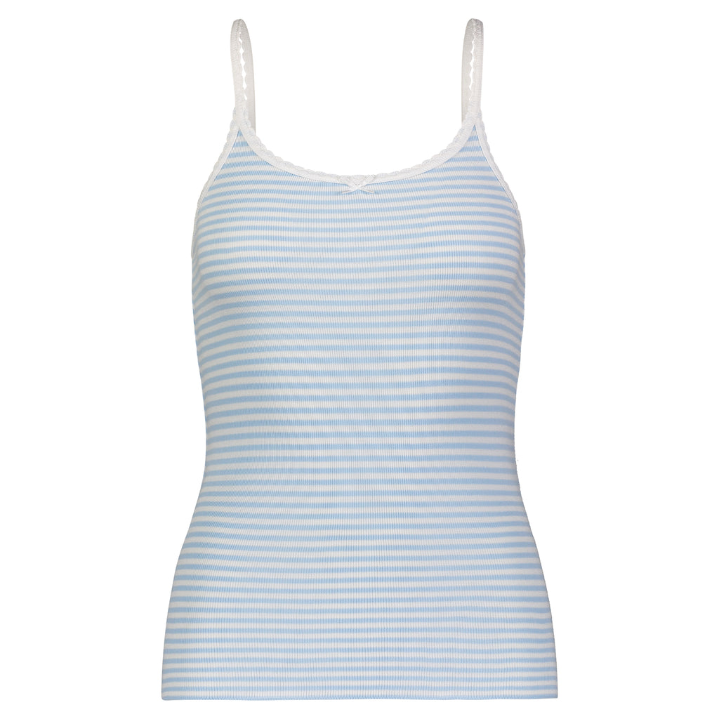 Polkadot SET Scoop Cami & Short Mid Rise - Ocean Blue Sailor Stripe