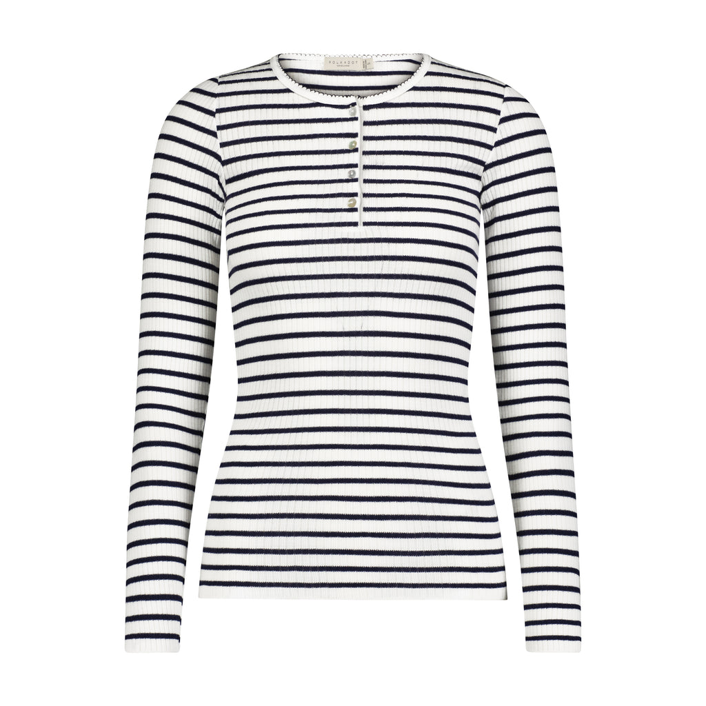 Polkadot SET Henley Long Sleeve & Jogger - Breton Rib Stripe
