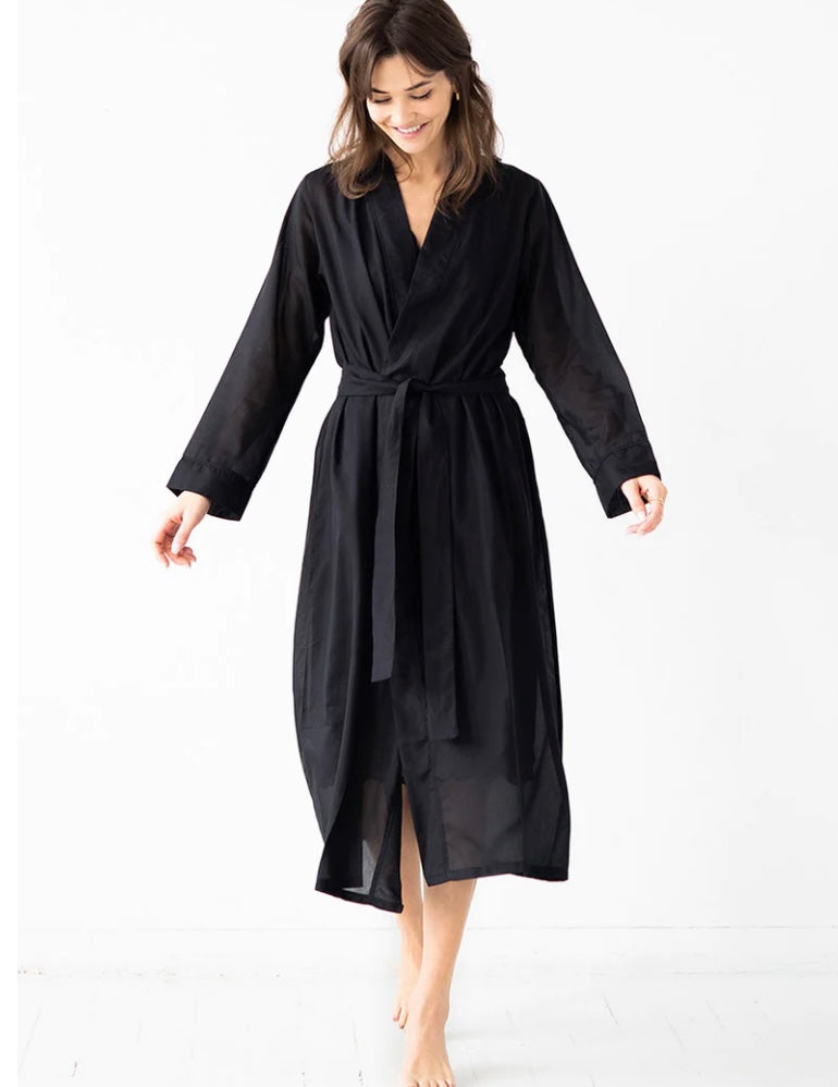 SALUA ~ Long robe cotton silk