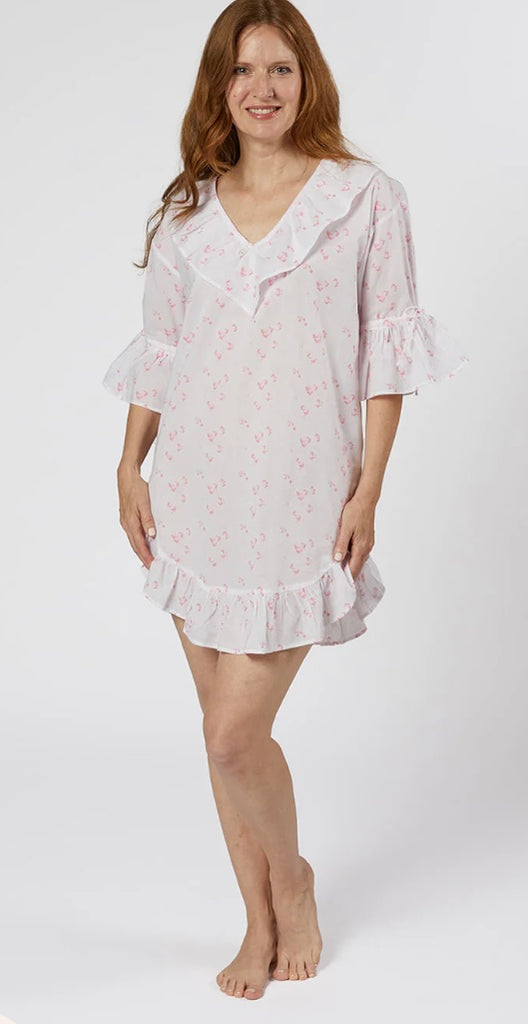 LENORA~ Lily cotton poet nightgown