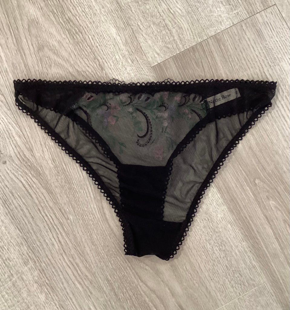 NETTE ROSE~ black lace  bikini knicker