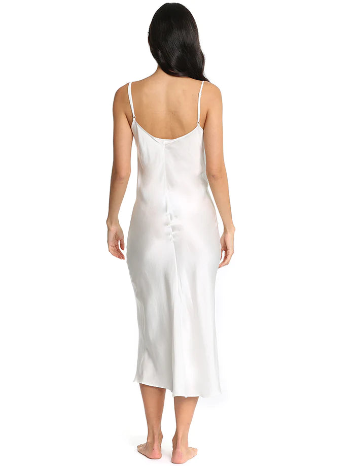 PAPINELLE~ Audrey silk bias slip dress