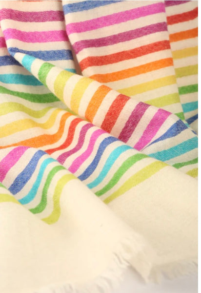 KASHMIR LOOMS~ Rainbow pashmina scarf