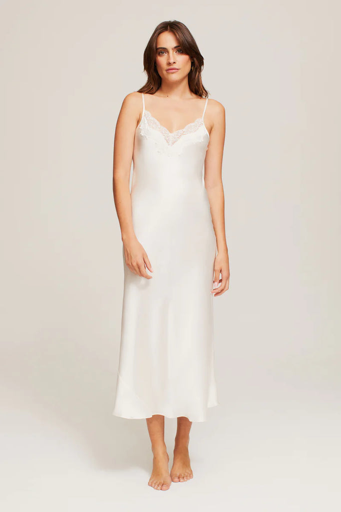 GINIA~Silk lace slip chemise