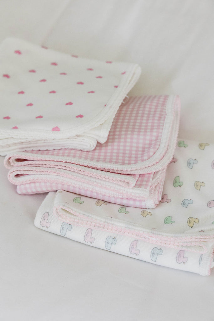 Sam Baby Blanket - Girls Duckie Print