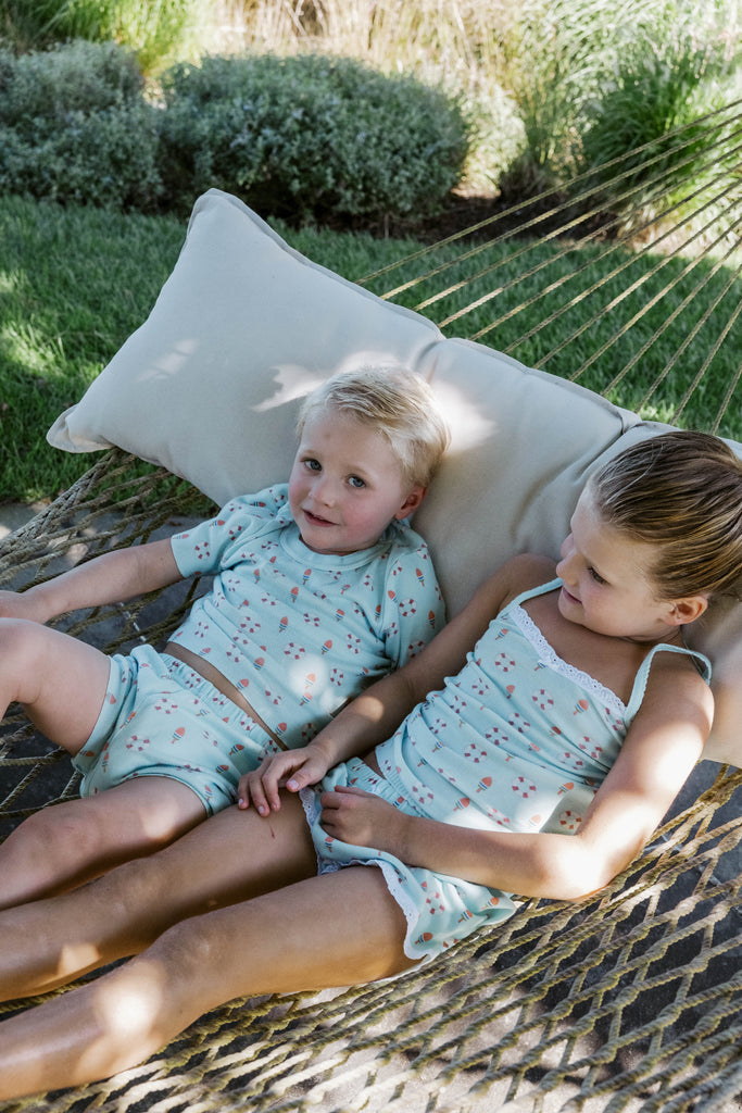 Girls Brette Classic Cami & Cece Short Set - Buoy Print