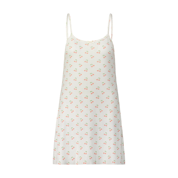 Polkadot CHERRY Print SCOOP A LINE GOWN