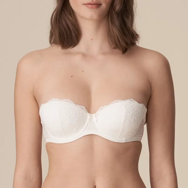 MARIE JO~ Pearl natural strapless bra