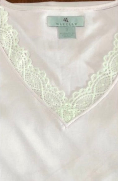 MARELLE~ v neck cotton nightgown