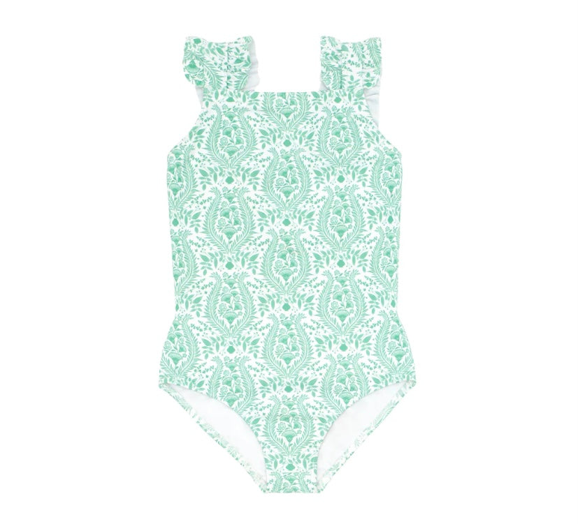 MINNOW ~ 1 pc ruffle strap swimsuit