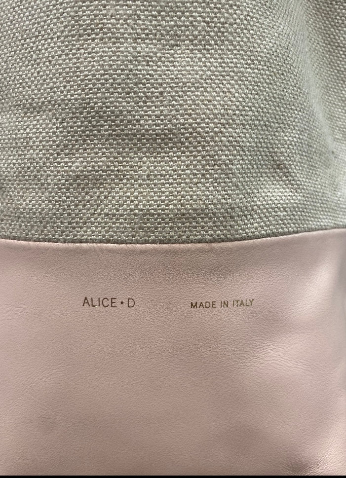 ALICE D.~ Small bag- Leather/canvas small bag
