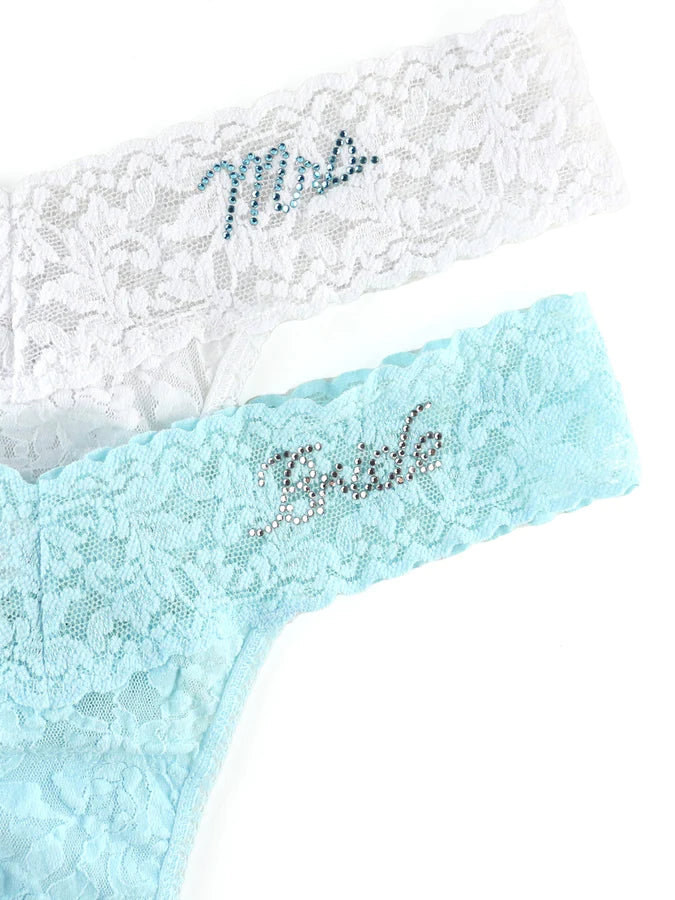 HANKY PANKY~ Box of 2 Bride and Mrs thongs low rise thong