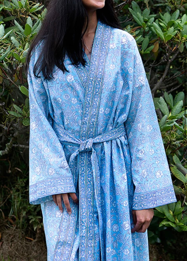 ANOKHI~ Short midi kimono robe