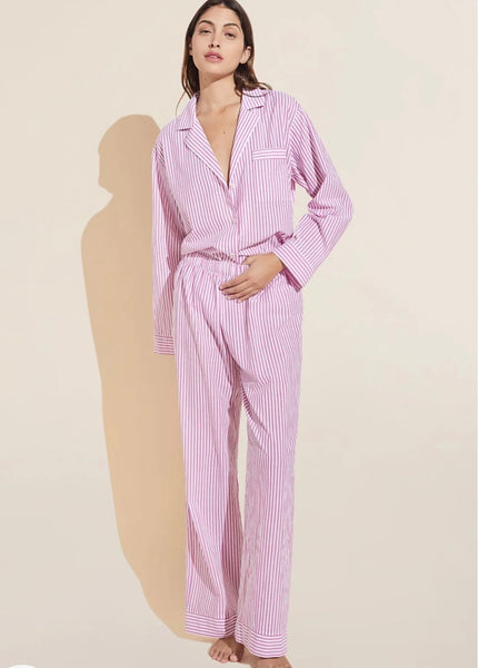 EBERJEY~Organic sand washed cotton woven pajama set