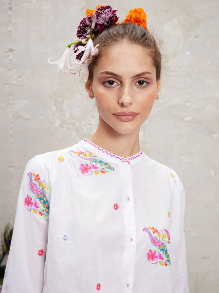 NIMO WITH LOVE ~ Columbia peacock blouse