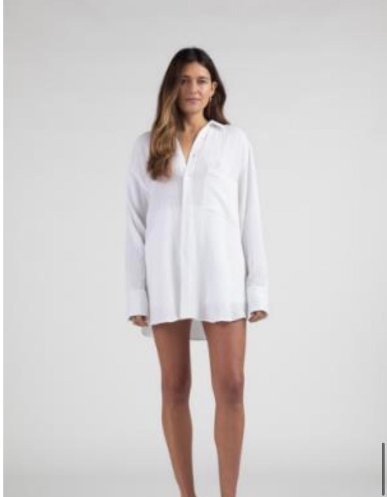 MAISON ESSENTIELE~ Oversized cotton gauze pajama shirt